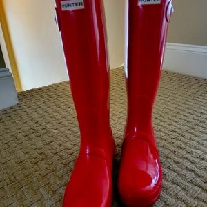 Red Hunter Boots